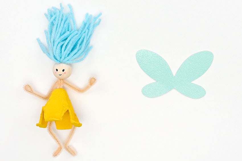 egg carton fairies crochet yarn craft instruction image 17