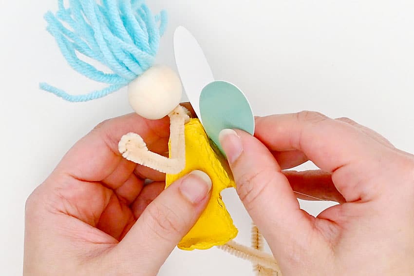 egg carton fairies crochet yarn craft instruction image 18