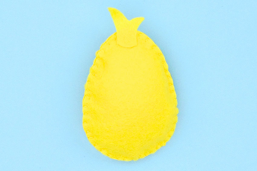 felt chick pattern kids craft instruction image 15
