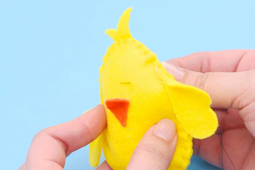felt chick pattern kids craft instruction image 20