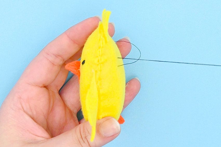 felt chick pattern kids craft instruction image 22