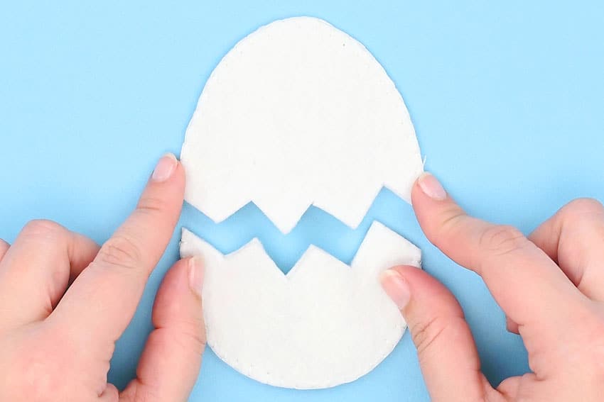 felt chick pattern kids craft instruction image 24