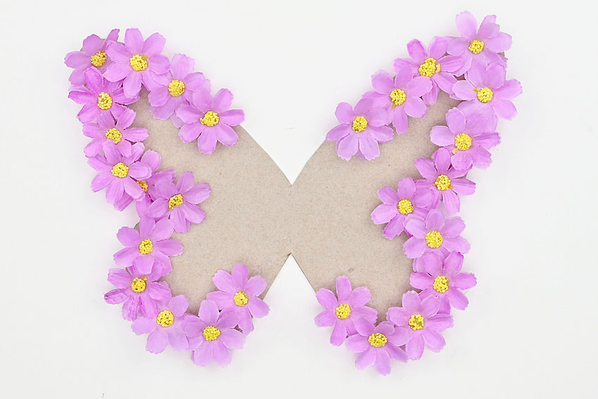 floral paper roll butterfly paper craft instruction image 8