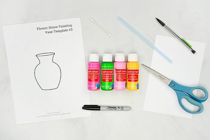easy-flower-straw-painting-tutorial-for-kids-instruction-1 flower straw painting painting craft instruction image 1