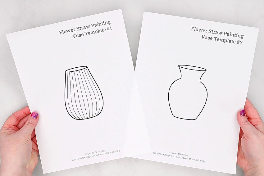 flower straw painting painting craft instruction image 2