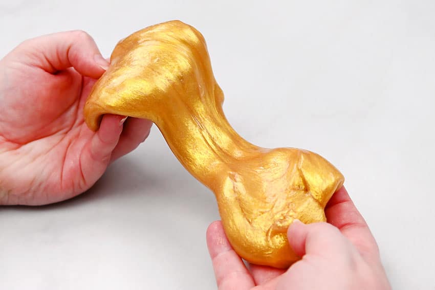 gold slime kids craft instruction image 9
