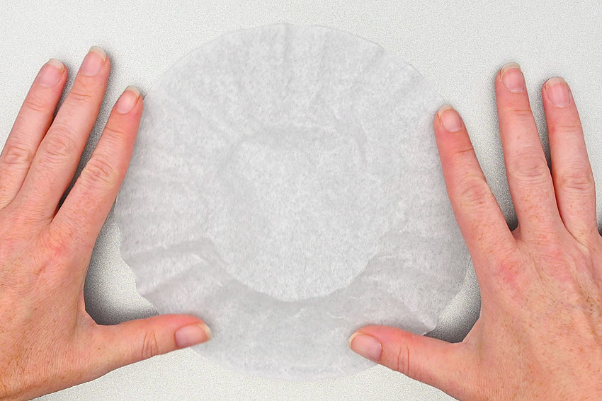 haunted house coffee filter kids craft instruction image 2