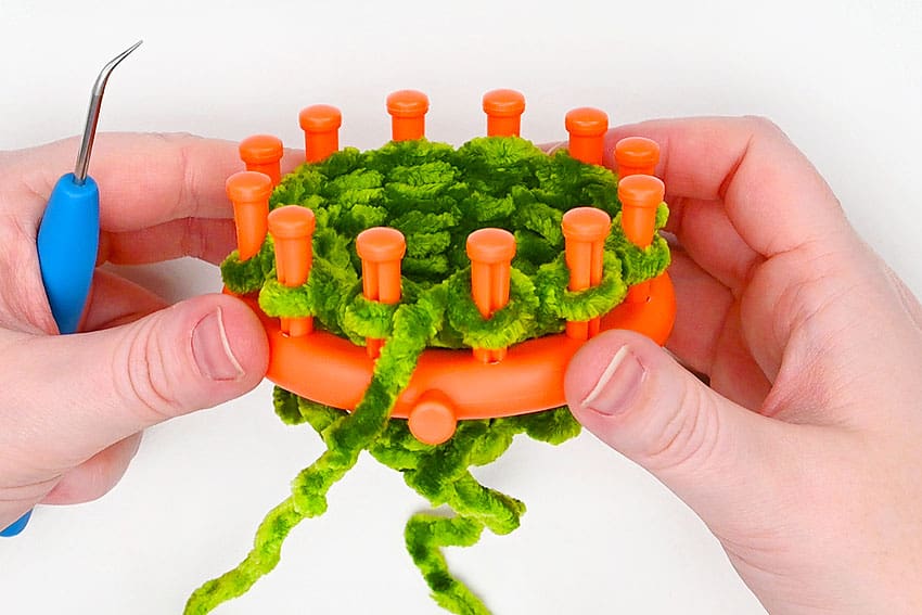 loom knit pickle crochet yarn craft instruction image 12