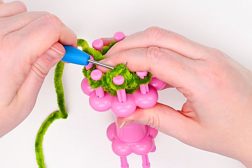 loom knit pickle crochet yarn craft instruction image 38