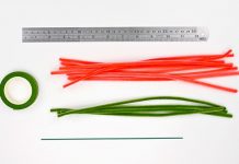 Easy Pipe Cleaner Tulip Tutorial for Kids pipe cleaner tulip kids craft instruction image 1