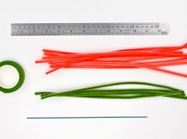 Easy Pipe Cleaner Tulip Tutorial for Kids pipe cleaner tulip kids craft instruction image 1