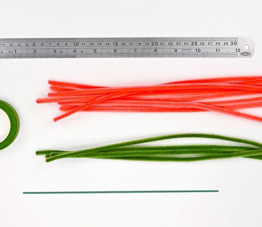 Easy Pipe Cleaner Tulip Tutorial for Kids pipe cleaner tulip kids craft instruction image 1