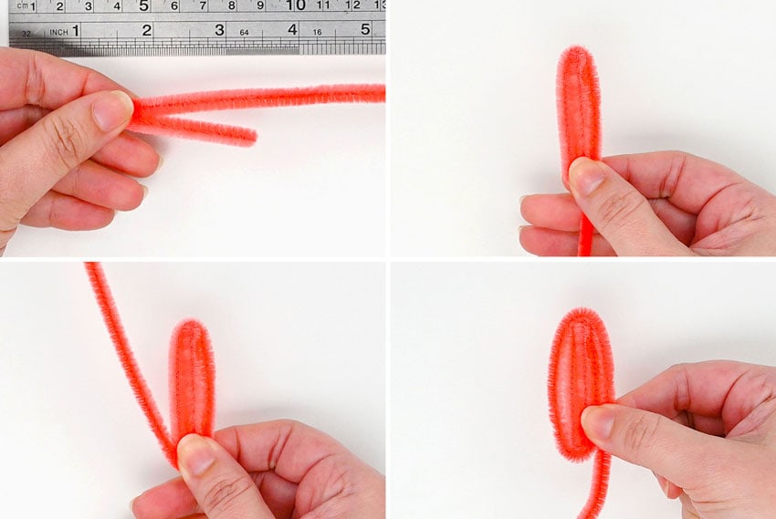 pipe cleaner tulip kids craft instruction image 4