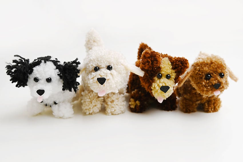 pom pom dog crochet yarn craft instruction image 36