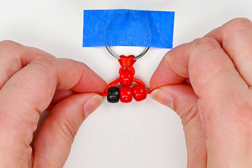 pony bead watermelon kids craft instruction image 13