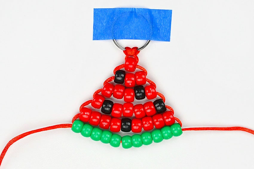 pony bead watermelon kids craft instruction image 14
