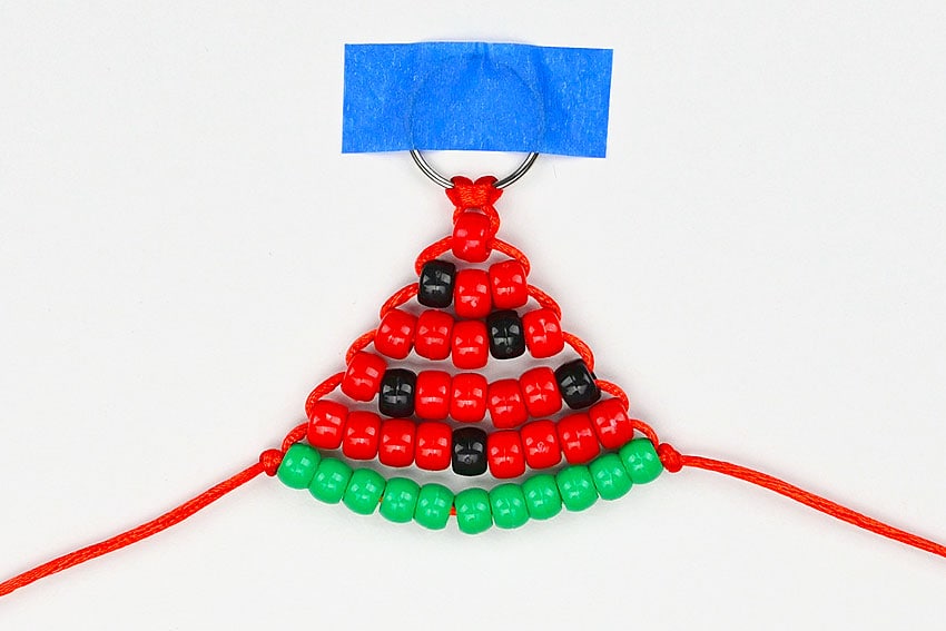 pony bead watermelon kids craft instruction image 15