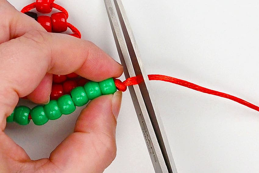 pony bead watermelon kids craft instruction image 16