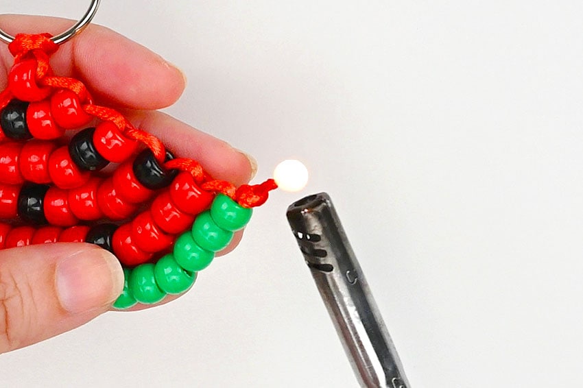 pony bead watermelon kids craft instruction image 17