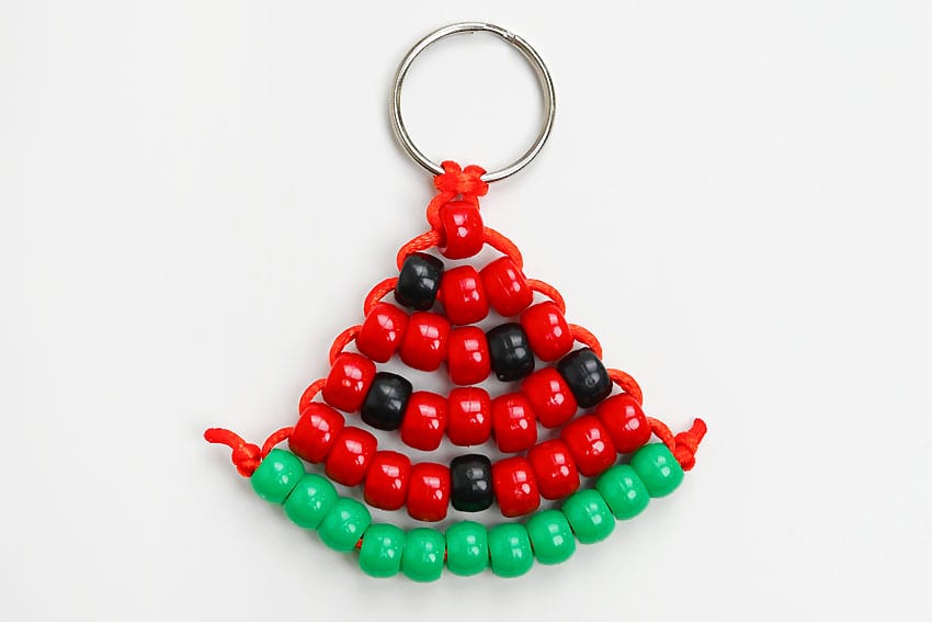pony bead watermelon kids craft instruction image 18