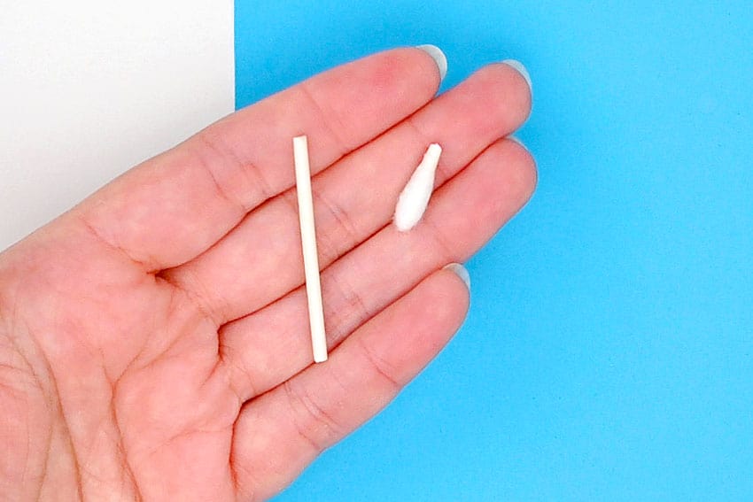 q tip skeleton kids craft instruction image 5