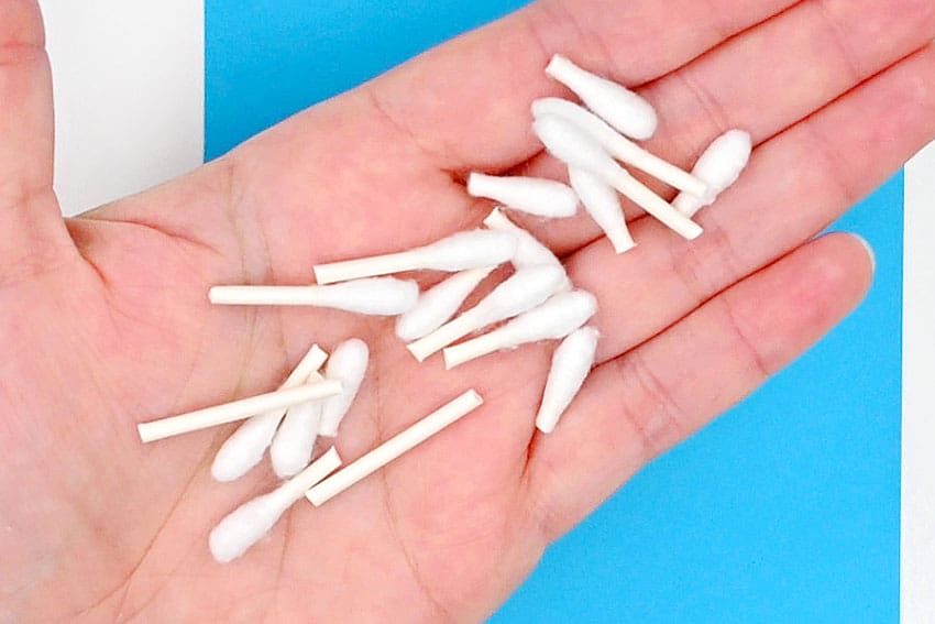 q tip skeleton kids craft instruction image 6