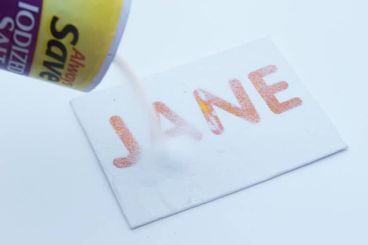 rainbow salt paintings painting craft instruction image 3