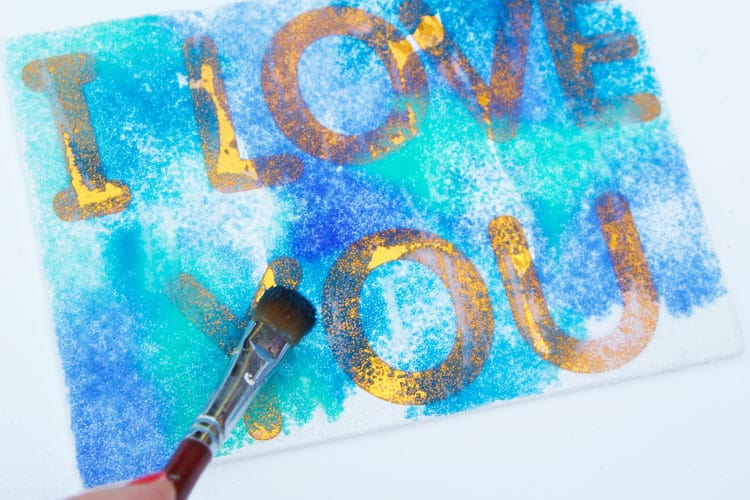 rainbow salt paintings painting craft instruction image 5