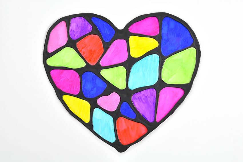 stained glass suncatcher kids craft instruction image 14
