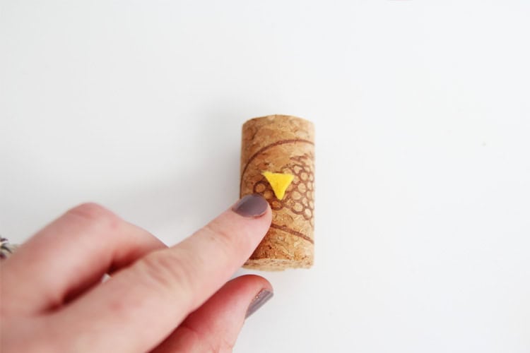 wine cork turkeys kids craft instruction image 2